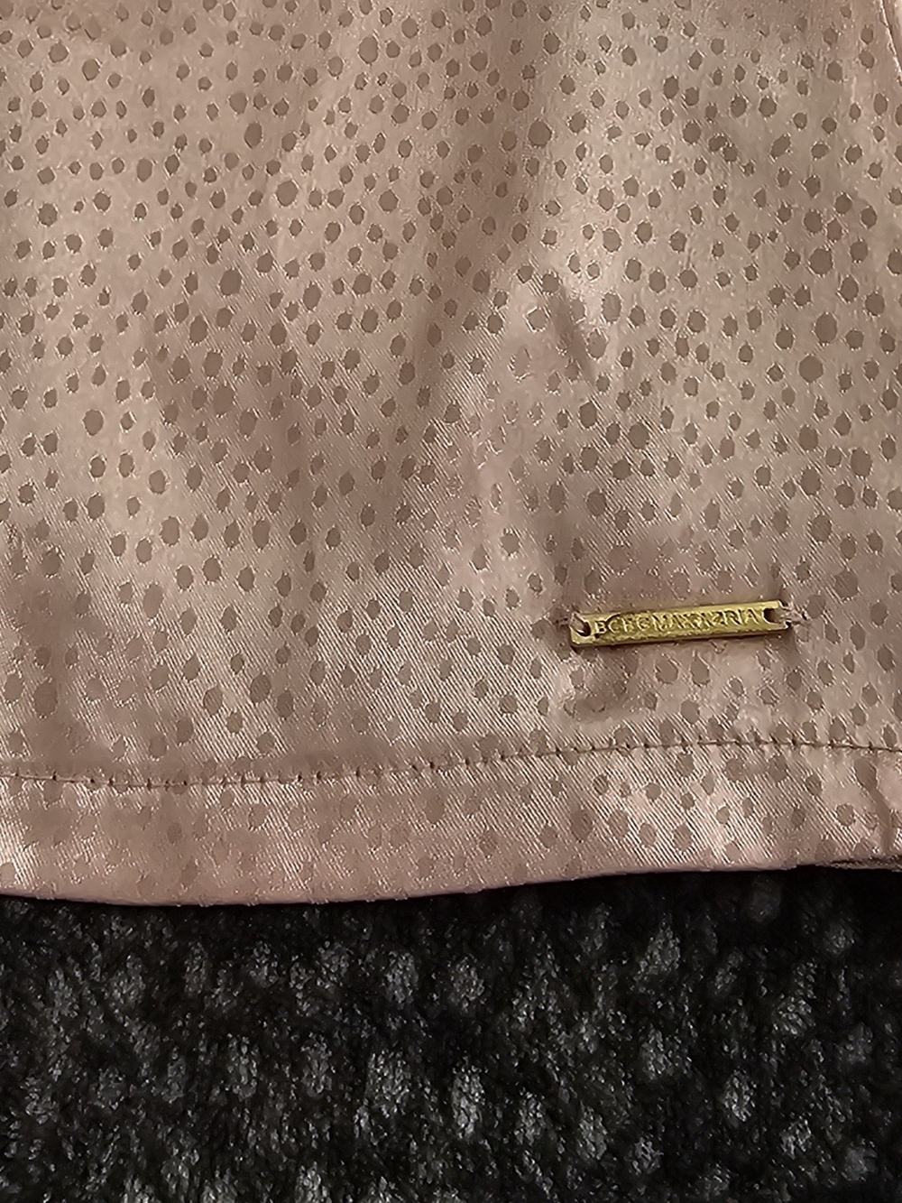 BCBGMaxAzria Satin Lace Cami & Shorts Set in Dusty Rose - Picture 7 of 15